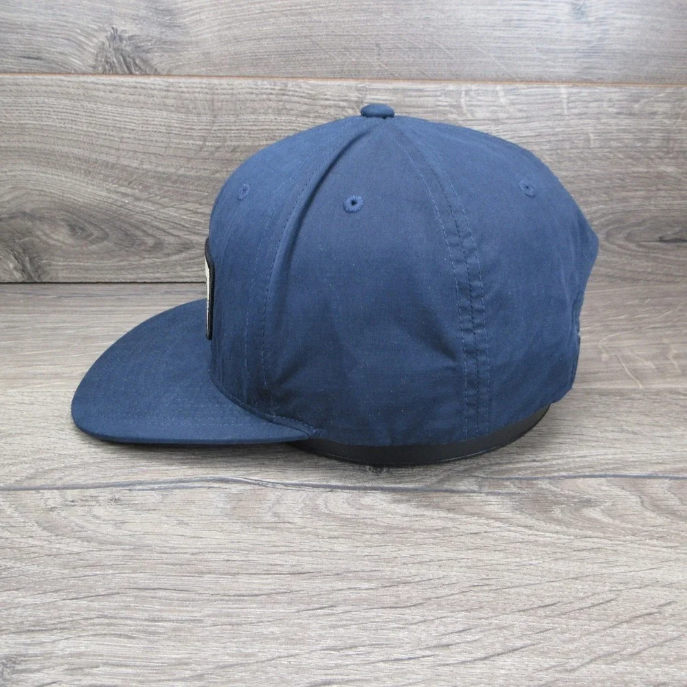 RVCA Hat Cap Mens Snap Back Blue Skate Surf Streetwear Mid Fit